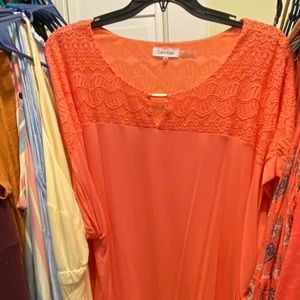 Soft, short sleeve Calvin Klein shirt.